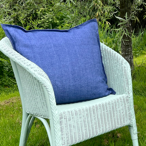 'Linen Riviera' Cushion by Bungalow of Denmark