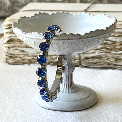 Riveting Romance Sapphire Blue Cuff Bracelet