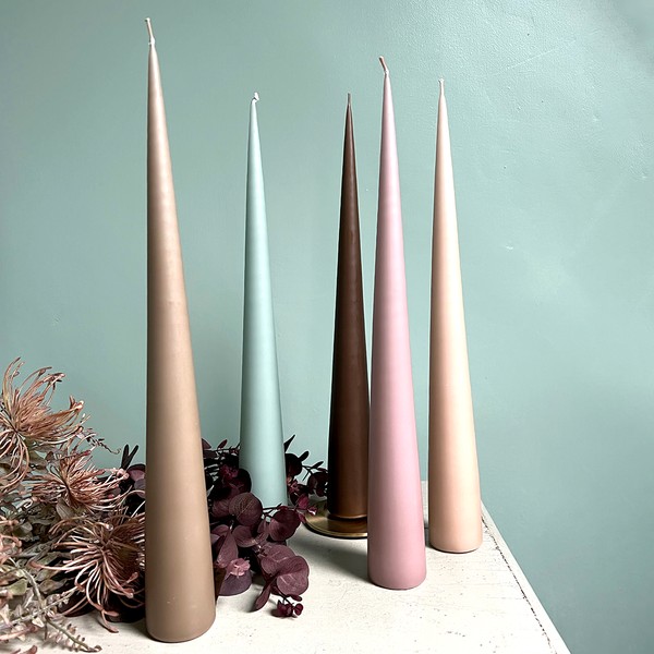 Ester & Erik Luxury Cone Candle. Hazelnut. Curated Living