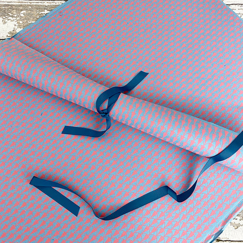 Bungalow Wrapping Paper Pink and Blue Matis Geometric