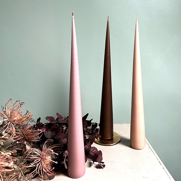 Ester & Erik Luxury Cone Candle. Iced Latte. Curated Living