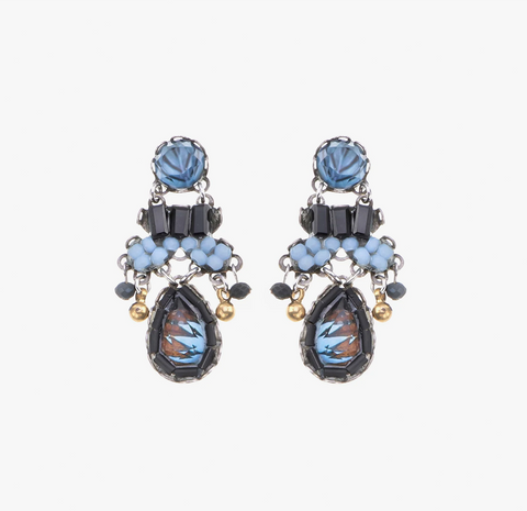 'Indigo Summits Set - Mazu Earrings' by Ayala Bar