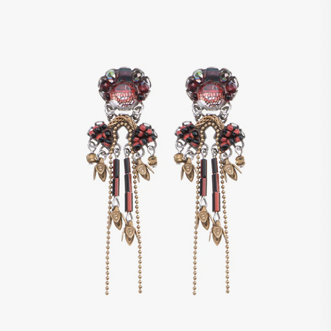'Noble Wine Set - Flame Earrings' by Ayala Bar