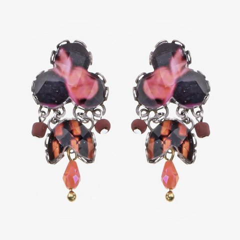 'Rosy Clay Set - Blossin Earrings' by Ayala Bar