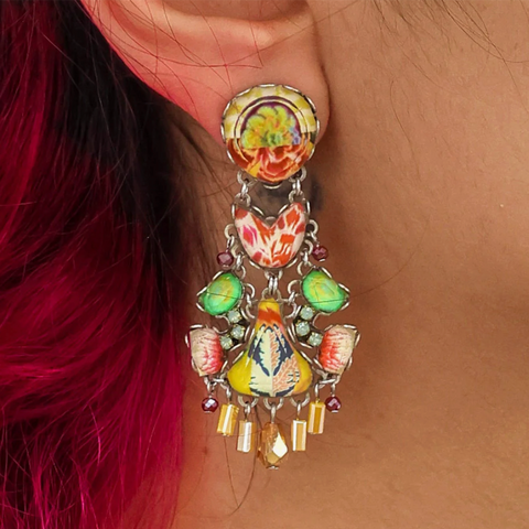 'Sunflower Surprise Set - Joyful Earrings' by Ayala Bar