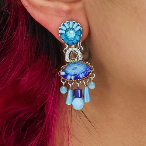 'Blue Bayou Set - Horizon Earrings' by Ayala Bar