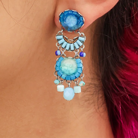 'Blue Bayou Set - Sky Earrings' by Ayala Bar