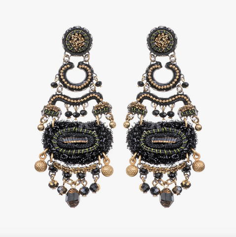 'Gilded Black Set - Lanore Earrings' by Ayala Bar