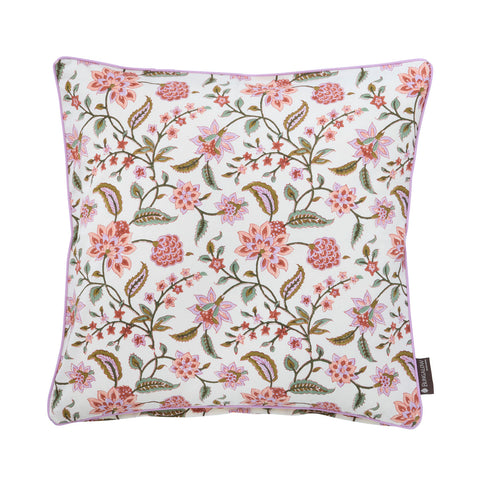 Cushion 'Divya Sorbet' Hand Block Printed Cotton by Bungalow of Denmark