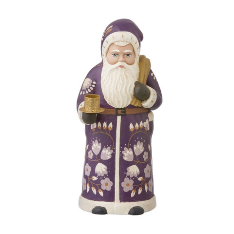 Figurine Candle Holder 'Marigold Plum' Santa by Bungalow of Denmark