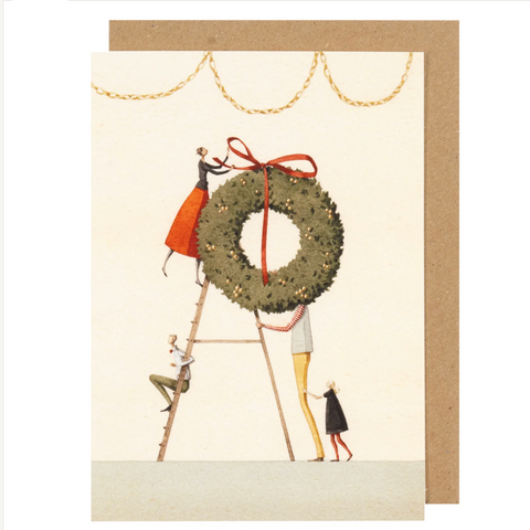 Greeting Card 'Christmas Wreath' by Laura Stoddart
