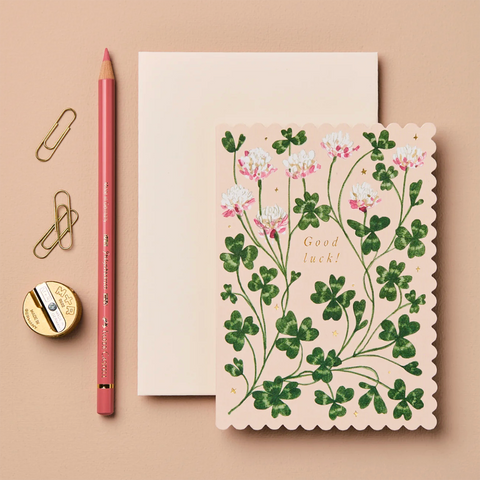 Greeting Card 'Clover Good Luck' by Wanderlust