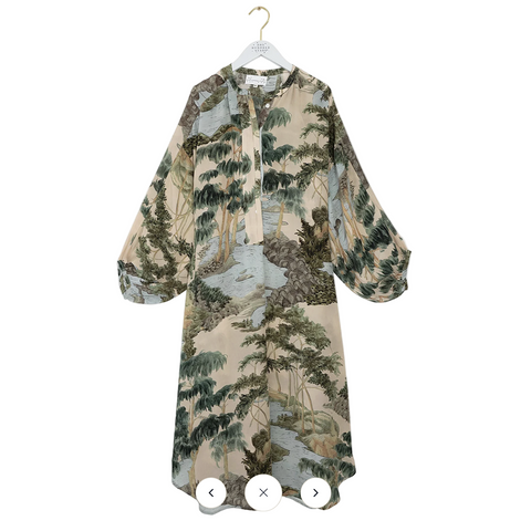 Darcy 'Rivers and Trees Natural' Dress by One Hundred Stars