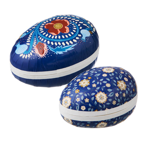 Easter Egg Box 'Poppy Indigo' Set of Two by Bungalow of Denmark