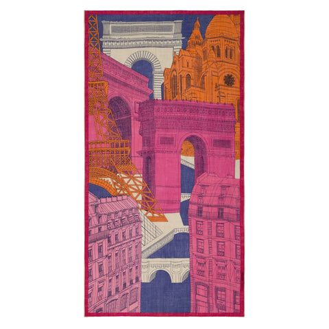 Scarf 100 'Paris in Fuchsia' Inoui Editions