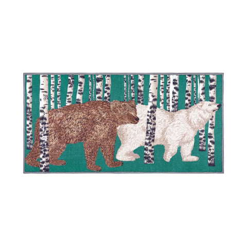Scarf 100 'Ours in Emerald' Inoui Editions