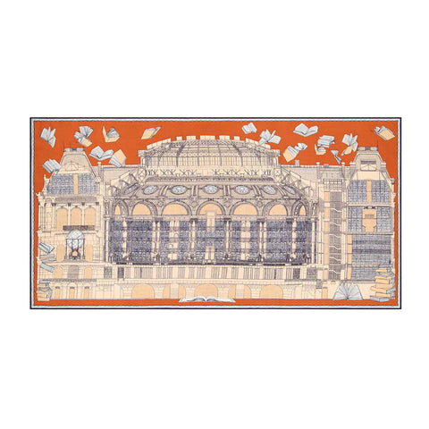 Scarf 100 'Vivienne in Orange' Inoui Editions