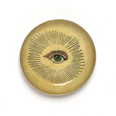 Enamel Tray 'Eye' Round by Roomytown UK