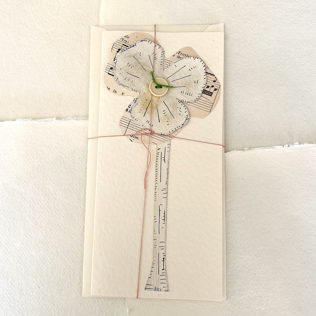Collage Flower Greetings Card.