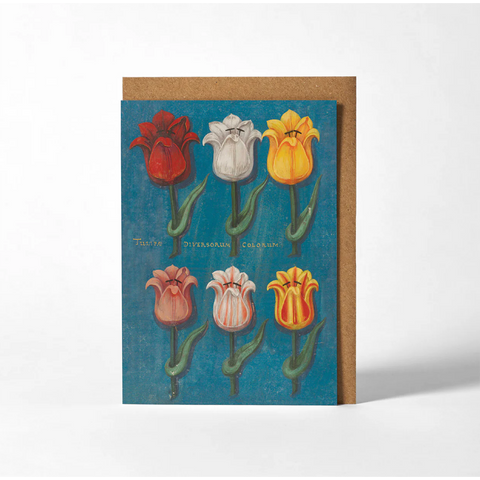 Greeting Card 'Blue Festival of Flowers' by Roomytown UK