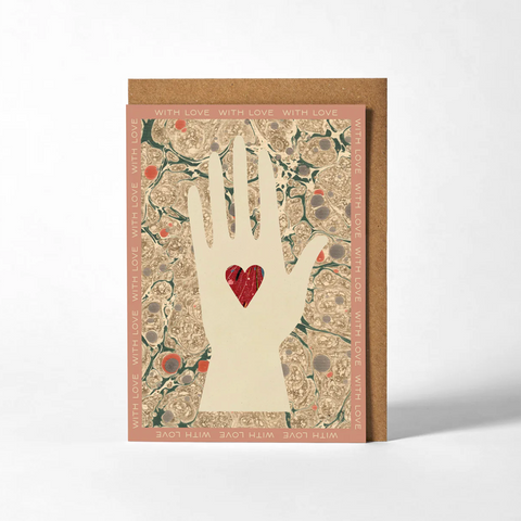 Greeting Card 'Heart in Hand' by Roomytown UK