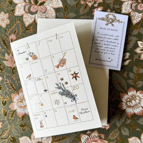 Greeting Card 'Advent Calendar 2025' by Artist Elena Deshmukh