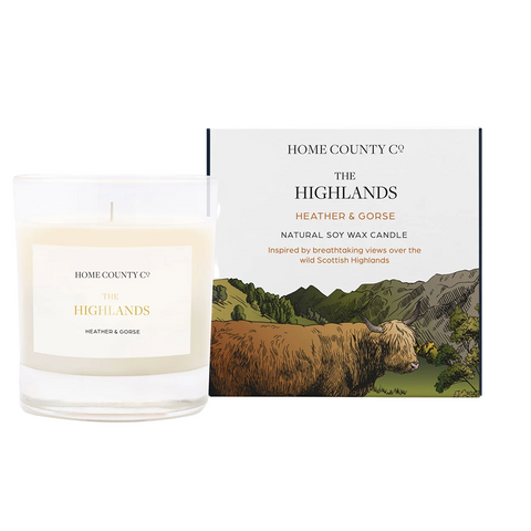 Scented Candle 'The Highlands - Heather and Gorse' by Home County Co