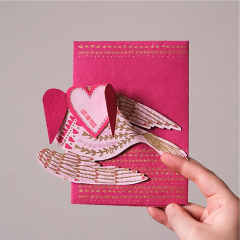 Greeting Card 'Heart Bird' by East End Press
