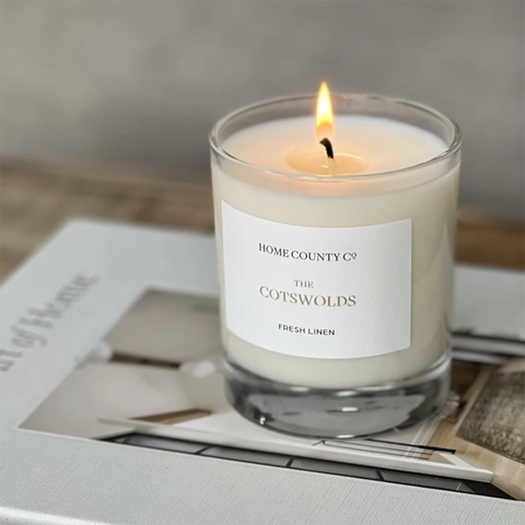Scented Candle 'The Cotswolds - Fresh Linen' by Home County Co