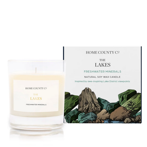 Scented Candle 'The Lakes - Freshwater Minerals' by Home County Co