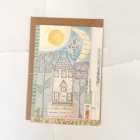 Home Sun & Moon Greetings Card by Jessie Chorley