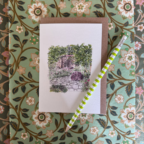 Greeting Card 'The Glasshouse Garden' by Imogen Partridge