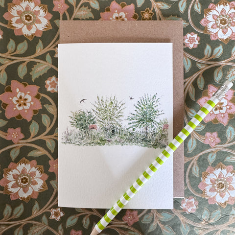 Greeting Card 'The Swift Garden' by Imogen Partridge