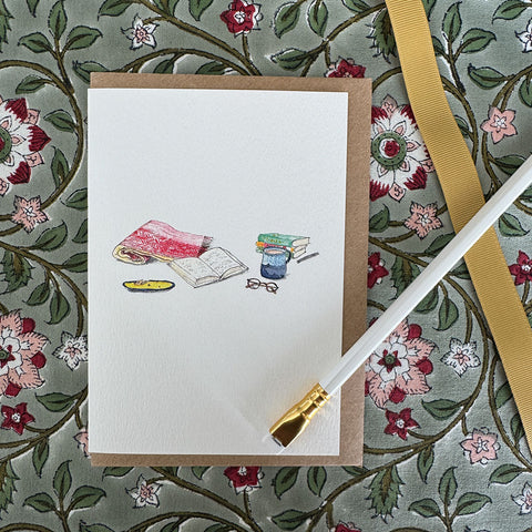 Greeting Card 'Reading' by Imogen Partridge