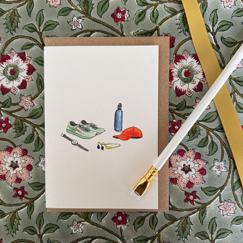 Greeting Card 'Running' by Imogen Partridge