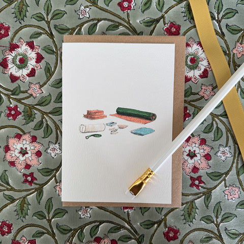 Greeting Card 'Yoga' by Imogen Partridge