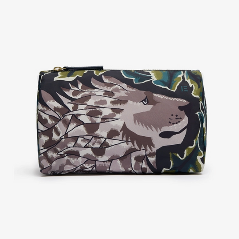 Case 'Leonard' 100% Polyester with 100% Leather in Khaki by Inoui Editions