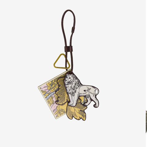 Key Chain 'History' 100% Leather in Brown by Inoui Editions