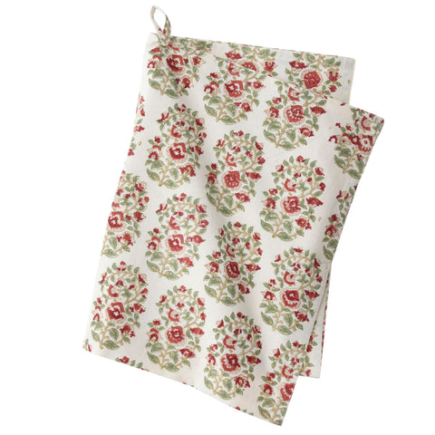Kitchen Towel 'Mallika Scarlet' Cotton by Bungalow of Denmark