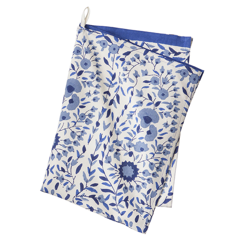 Cotton 'Kollam Indigo' Kitchen Towel by Bungalow of Denmark