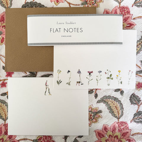 Flat Notes 'Wild Flowers' Set of Twelve by Laura Stoddart