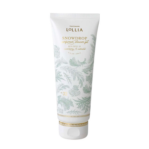 LOLLIA 'Snowdrop - Winterberry and Cashmere' Perfumed Shower Gel