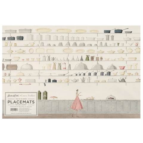 Placemats 'Table Top - Butlers Pantry' Pack of Two by Laura Stoddart