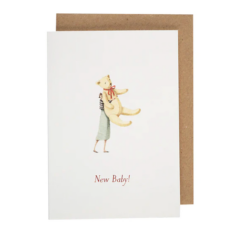Greeting Card 'Teddy Bear' Small by Laura Stoddart