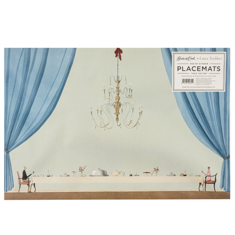 Placemats 'Table Top - Table for Two' Pack of Two by Laura Stoddart