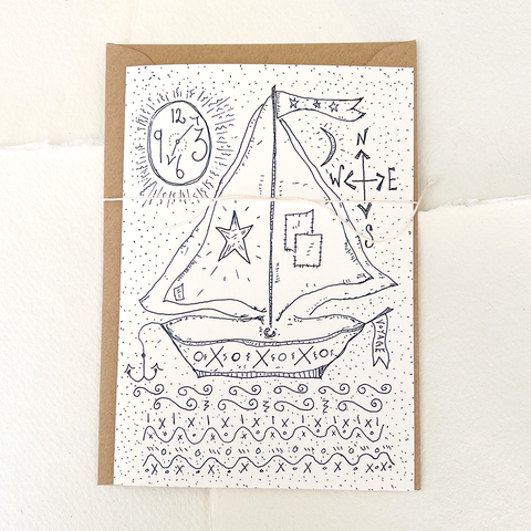 Le Voyage Greetings Card.