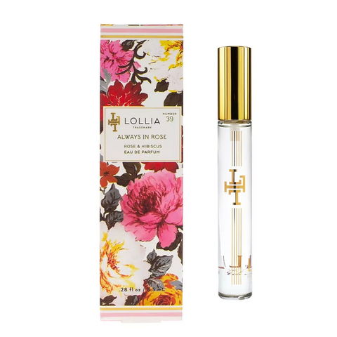 Eau de Parfum 'Always in Rose - Rose and Hibiscus' Travel Size - No 39 by LOLLIA