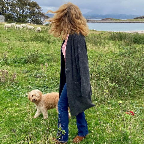 Alpaca 'Long Cardigan' Various Colours by Samantha Holmes Alpaca