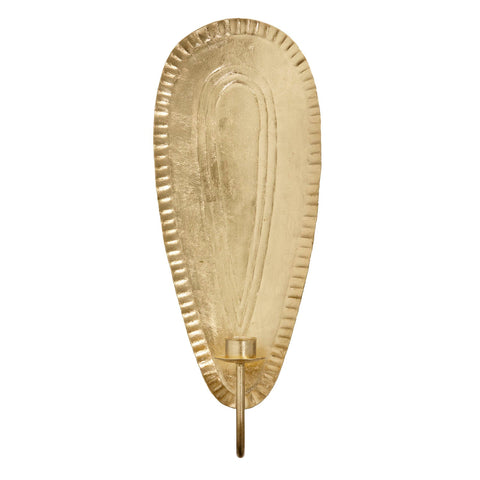 Wall Light 'Grooved Edge Tapered' Metal 34cm by Bungalow of Denmark