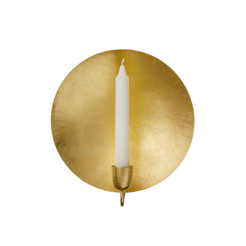 Wall Light 'Round Golden' Metal by Bungalow of Denmark